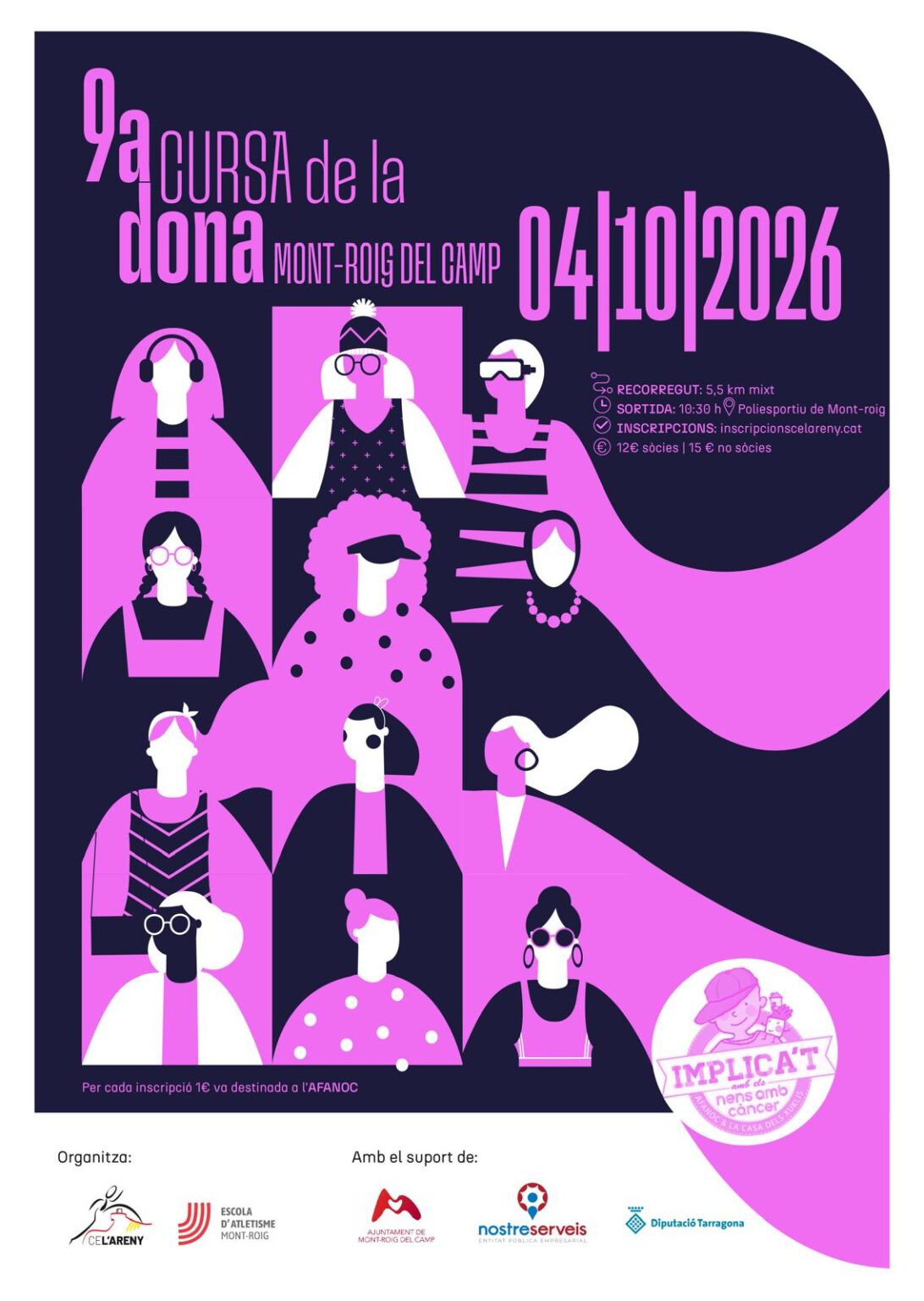 Dorsal 0 Cursa de la Dona 2026